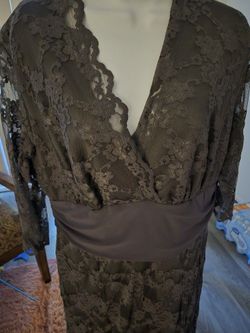 NEW! MOTHER OF THE BRIDE BY KIYONNA ( JJ"S HOUSE!!) ELEGANT SILK & LACE GOWN; SIZE 1 (XL) ABSOLUTELY STUNNING. & CLASSY!  🔥🔥🔥