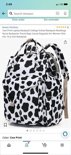 Cow Print Backpack 