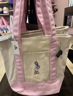 DisneyWorld Tote Bag Pink Daisy
