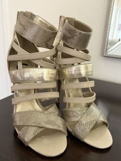 G By Guess Gold Heels