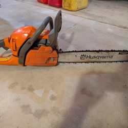Husqvarna 450 Rancher gas chainsaw. 