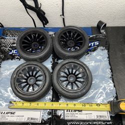J Concepts 3185-03 Ellipse 1/8th RC Truggy Monster Truck Tires Integy Wheels 17mm