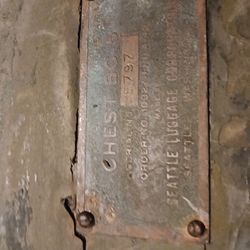 Ww2 Chest With All Contents  In It