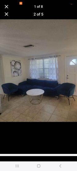 L-Sectional With 2 Chairs