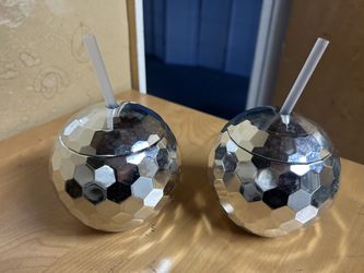 Disco ball tumblers set of 2 
