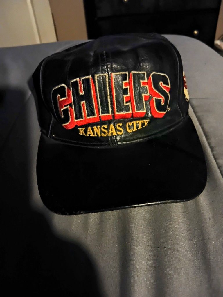 Kansas City Chiefs Leather Hat