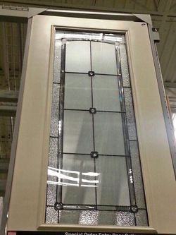 Special Order Entry Door with Decorative Glass Insert