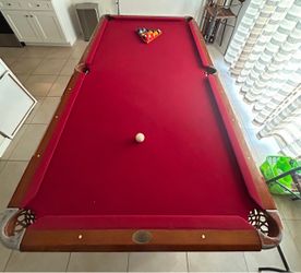 Legacy Billiards 8-Ft Slate Pool Table + Accessories