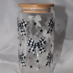Gingham Bow Cup