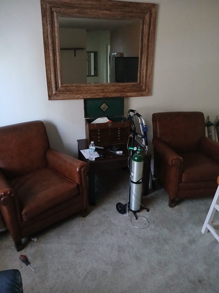 Two End Chairs and Table