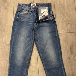 Paige High Rise Straight Sarah Jeans Pre-owned