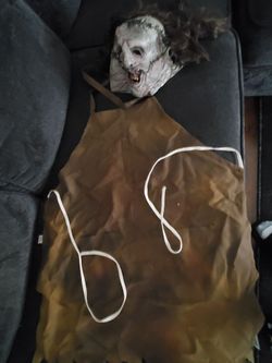 Leatherface Halloween Costume Mask and Apron