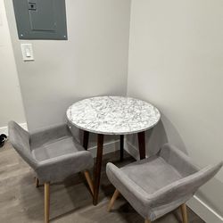 Dining Table Set (Table and Two Matching Chairs)