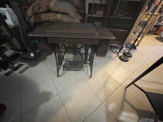 Antique singer Sewing Machine Table