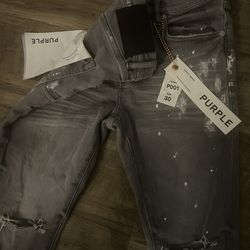 Purple jeans