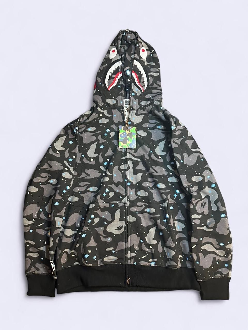Galaxy Shark Bape Hoodie