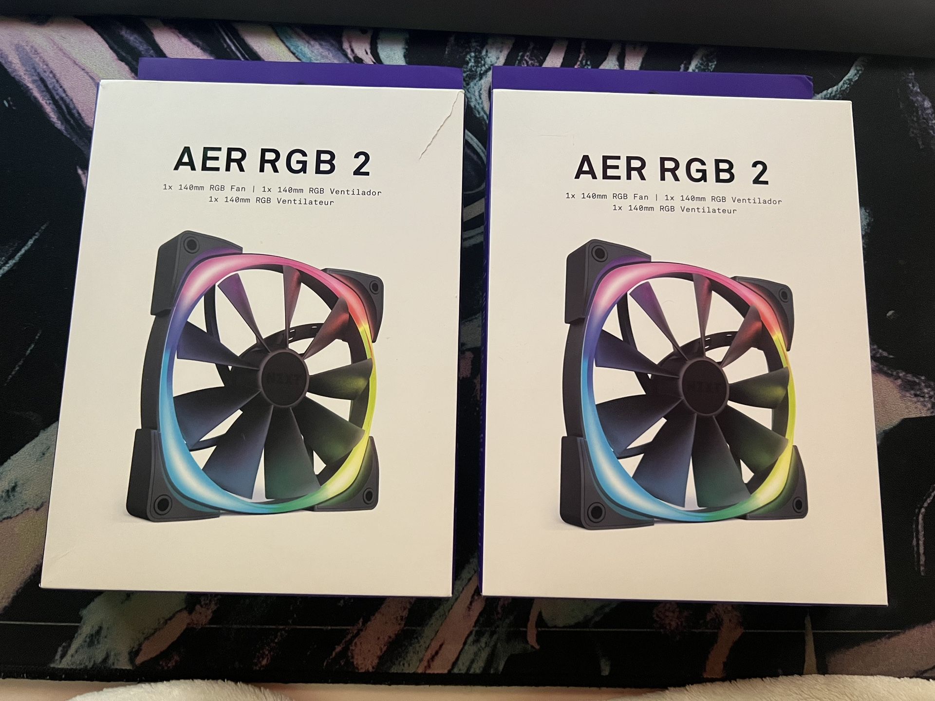 2 NZXT 140mm RGB Fans