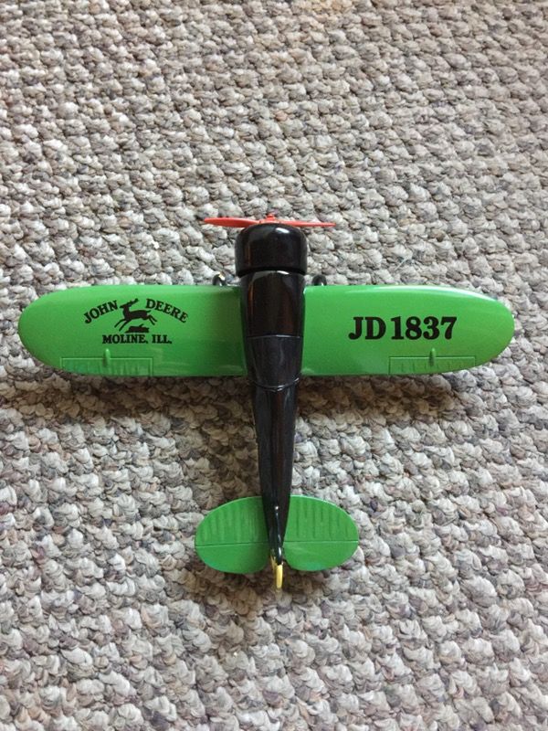 John Deere Diecast Airplane Bank No. 40019 Travel Air Model R