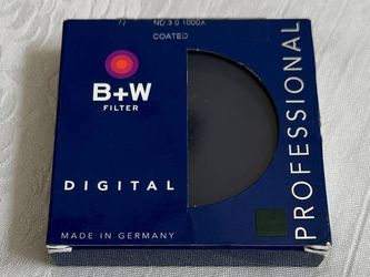 B+W 77mm 110E ND 3.0 Filter (10-Stop 1000x ND Filter), Made in Germany 🇩🇪