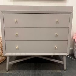 Gray Nursery Kids Dresser