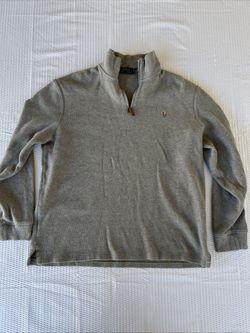 POLO RALPH LAUREN Cotton  Quarter Zip Sweater Mens Size Large