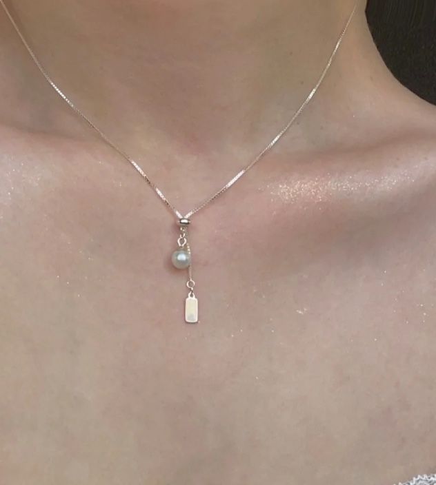 silver necklace