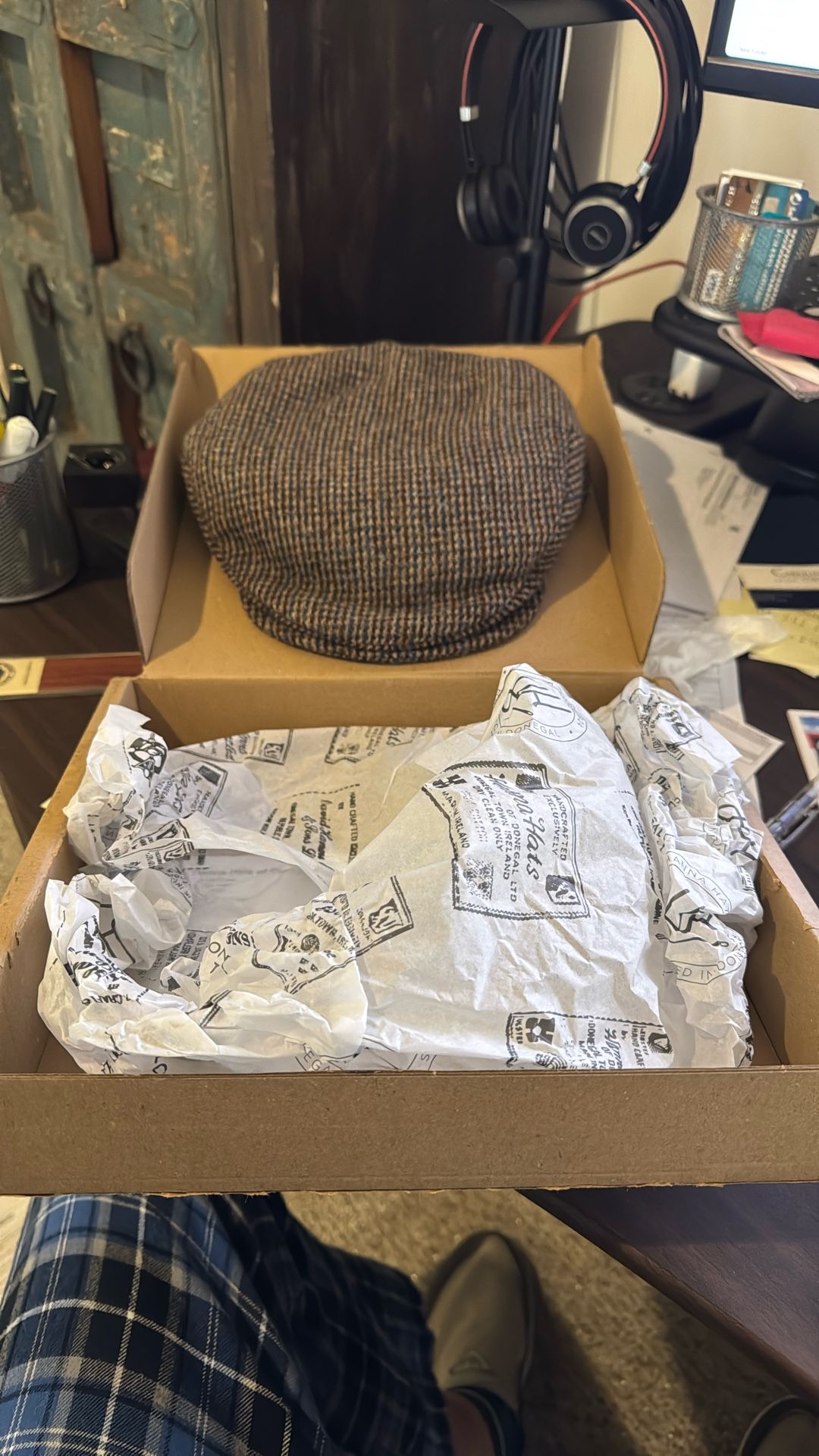 BRAND NEW: Vintage Tweed Cap from Hannah Hats (Ireland)