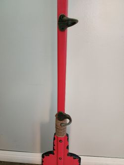 Hat Or Coat Rack. Rustic Red Boat Oar with hooks