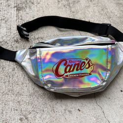 Raising Cane's Fanny Pack Silver One Size