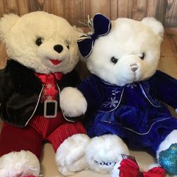 Holiday Christmas teddy bear year commemorative 2007 & 2013