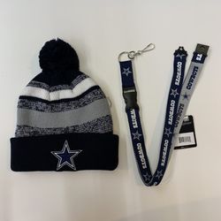 Cowboys Beanie and Keychain