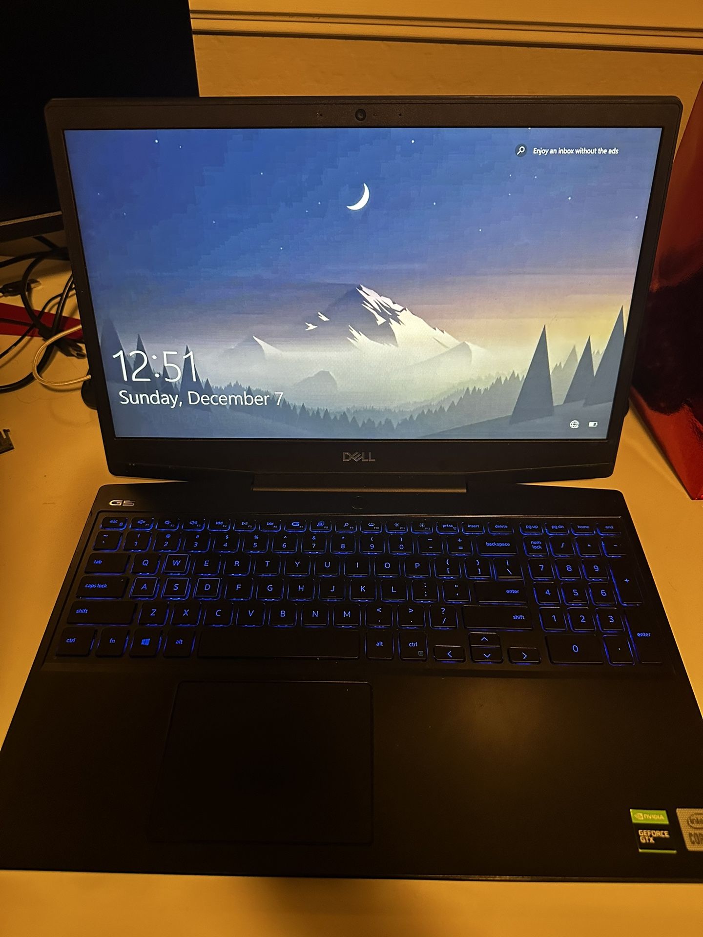 Dell Gaming laptop 32 GB Ram & GTX 1660 Ti