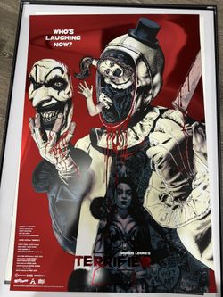 TERRIFIER 2 ACRYLIC POSTER FOIL VARIANT LETICULAR SET 24 X 36