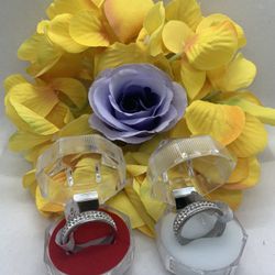 Couple Rings Stainless Steel silver whole Frosted Promise rings Size 9