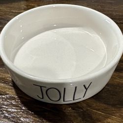 Rae Dunn Small Cat Pet Bowl Dish JOLLY Ivory Cat Food Water By Magenta 202