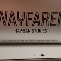 Ray BAN Wayfares Meta Story Glasses.