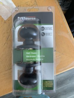 Brand New Black Finished Door Knob 