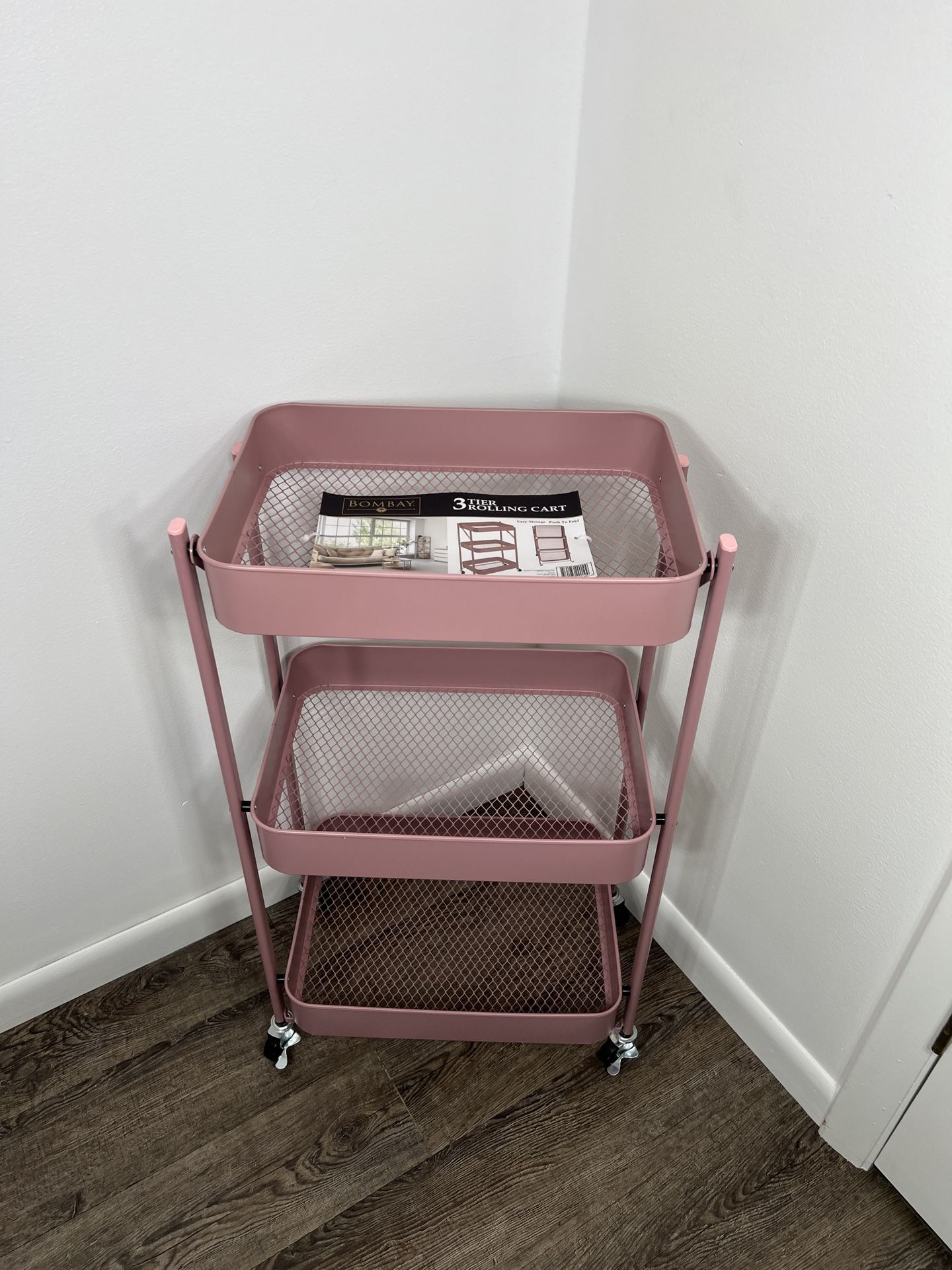 3-Tier Rolling Cart New with tags