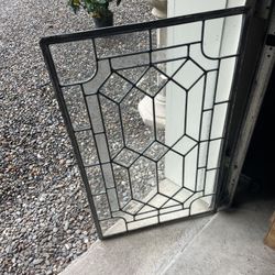 Vintage Leaded Glass Window. 