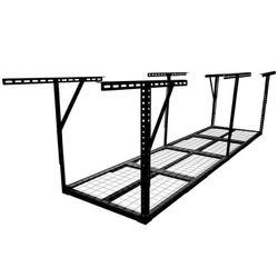 2x8FT Overhead Garage Storage RackOrganization, Adjustable Ceiling Mounted Storage Racks, 22''-40" Ceiling Dropdown, 400 Lbs Loading Weight Capacity, 