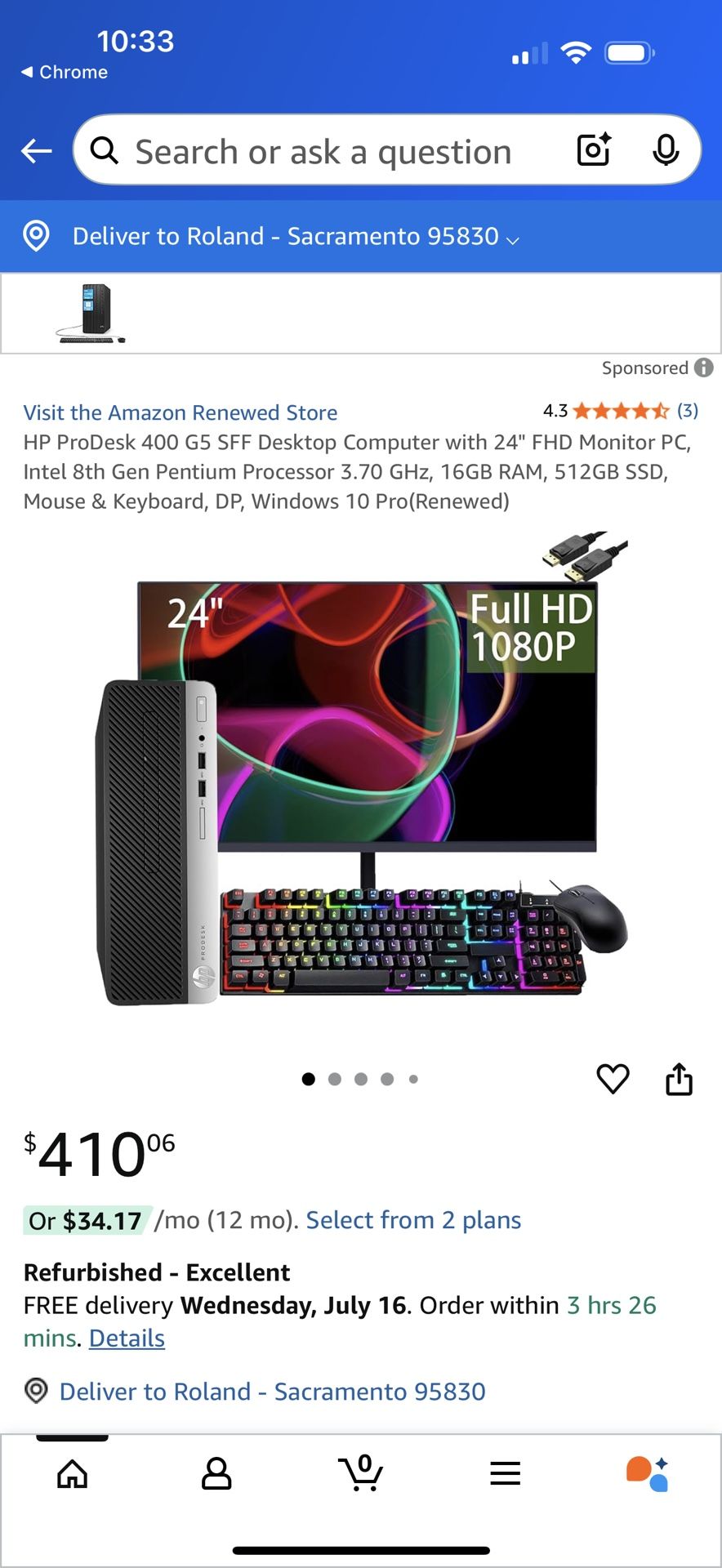Whole PC/Computer Setup