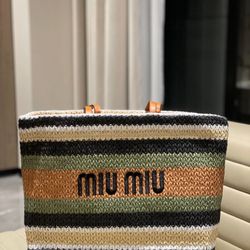 miumiu raffia bag