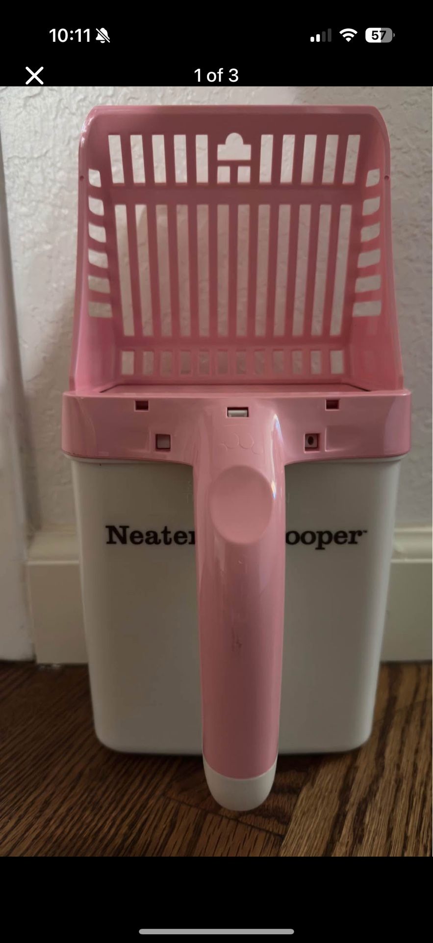 Neater Scooper Cat Litter Box Cleaner – Pink (Brand New)
