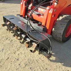 Skid Steer 66" Rototiller Attachment Spring Ground Prep