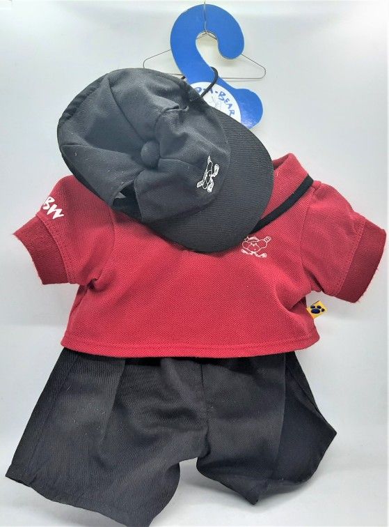 Build-a-Bear Workshop Red & Black Outfit ~ Teddy Size