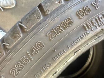 235/40/18 (2 Tires) $60.00/ Both
