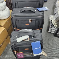 3pc Upright Luggage Set Gabbiano 