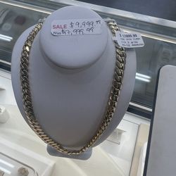 Cuban 10kt 23in Long 119.3 Grams SOLID HEAVY 