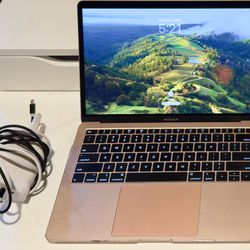 2019 MacBook Air (Retina, i5, 8GB RAM, 128GB SSD, Rose Gold)