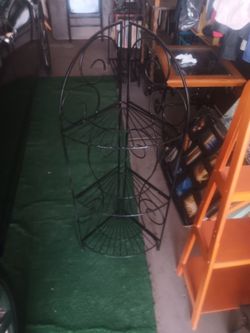 Corner Metal Heavy  Shelf In Good Condition 